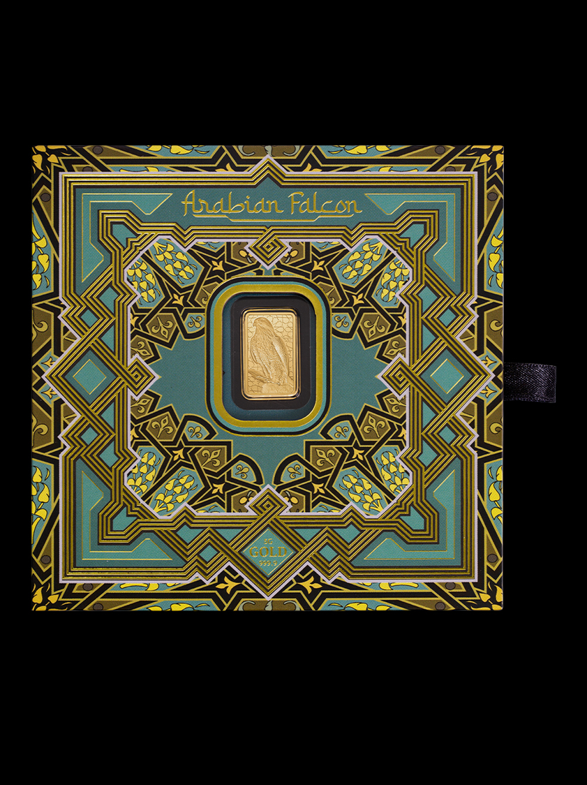 Arabian Falcon 5g Pure Gold Bar