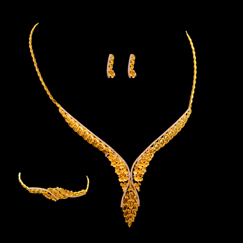 21K Gold Necklace Set