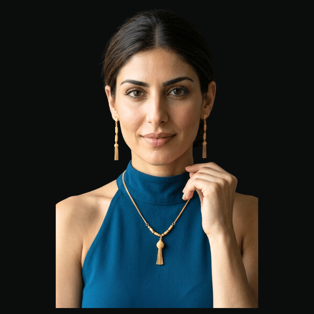 22K Gold Necklace Set        