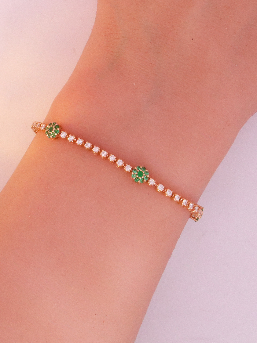 Diamond & Emerald Bracelet