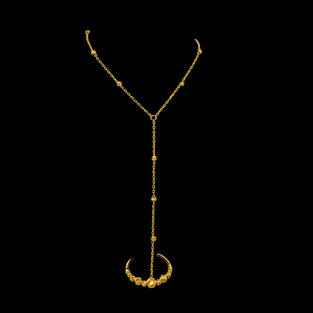 21K Gold Hand Bracelet   