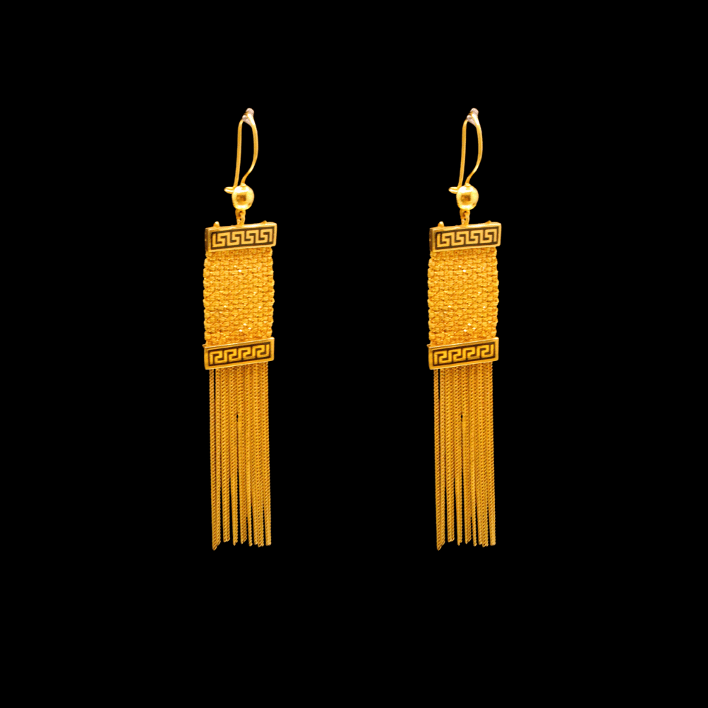 21K Gold Earrings 