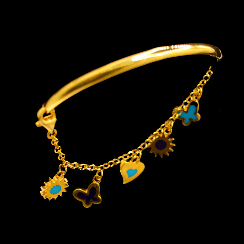 21K Gold Baby Bangle