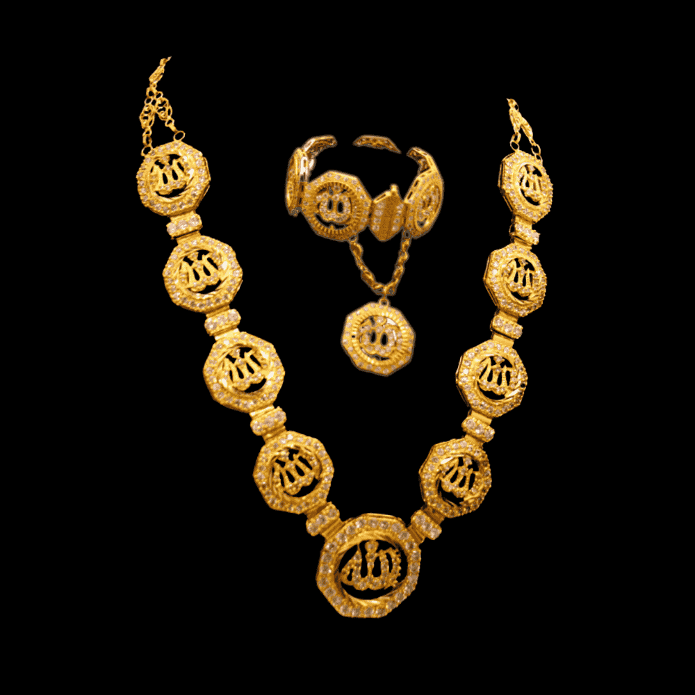21K Gold Necklace Set 