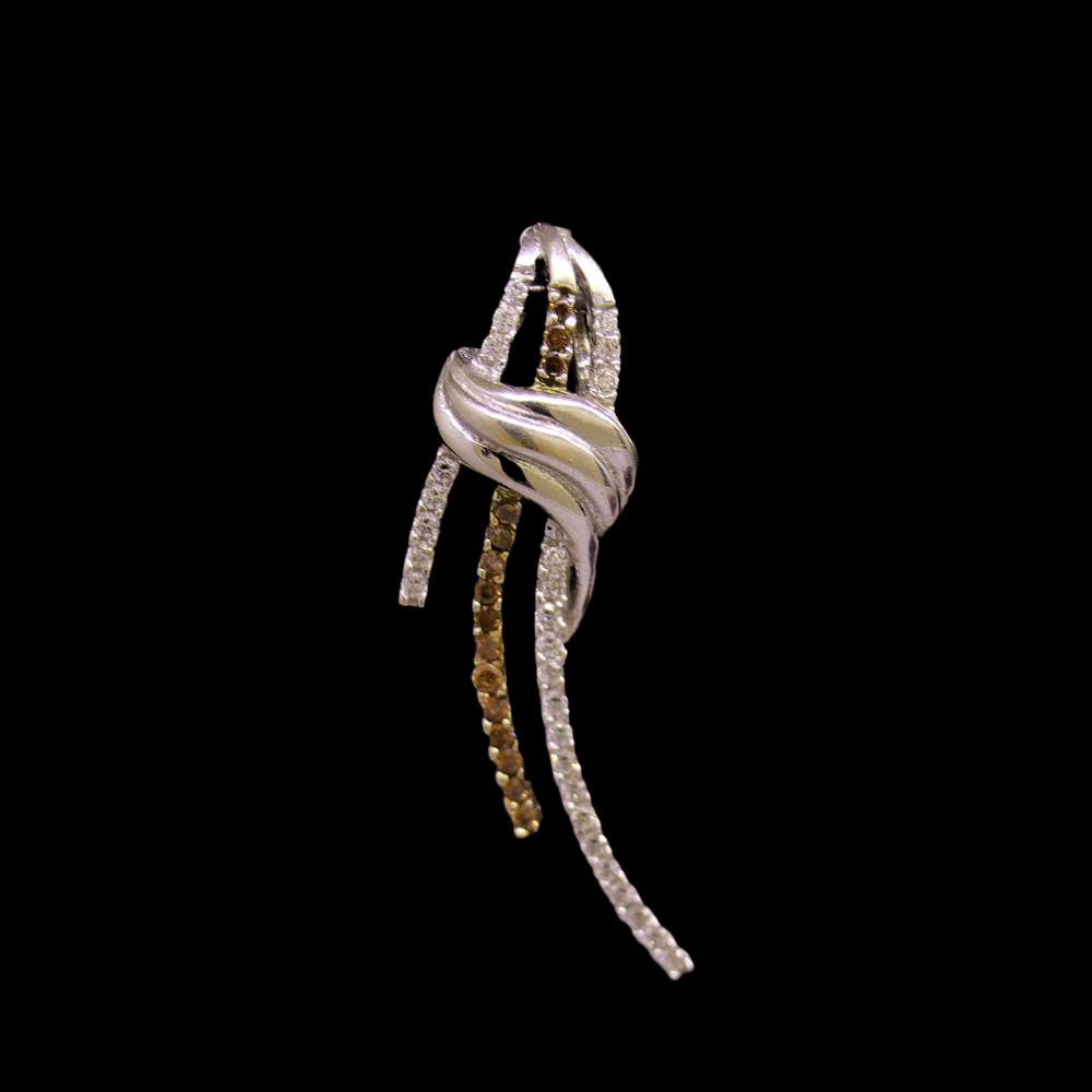 18K White Gold Pendant 