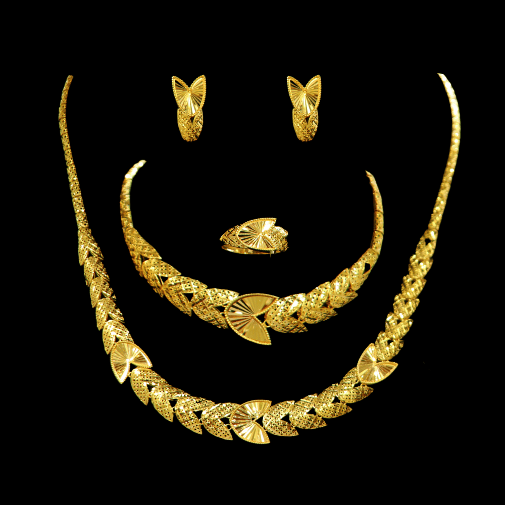 21K Gold Necklace Set  