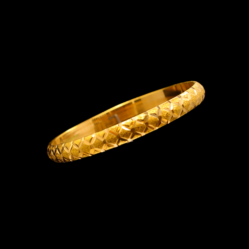21K Gold Bangle Set OF 1 (S)