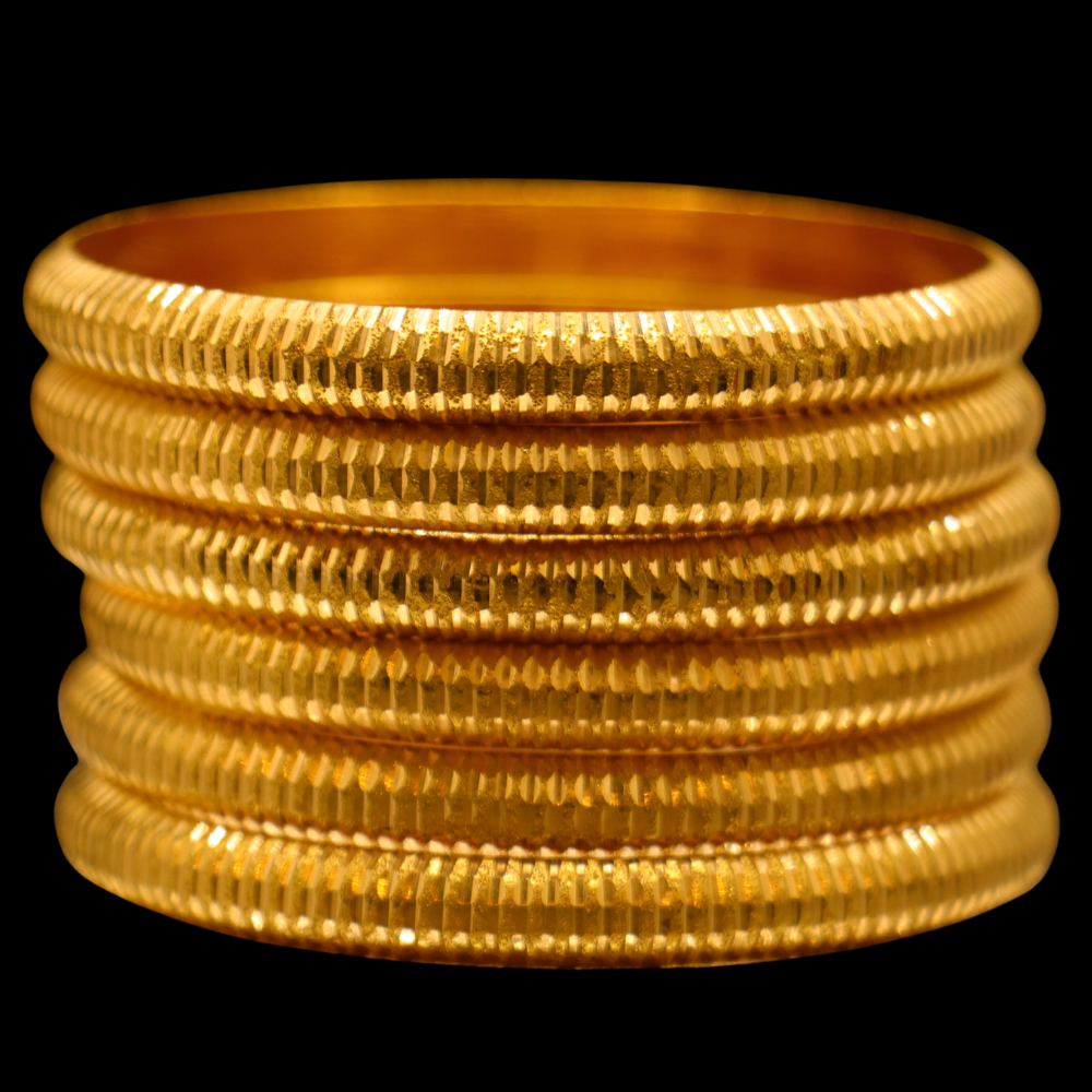 21K Gold Bangle Set (S)