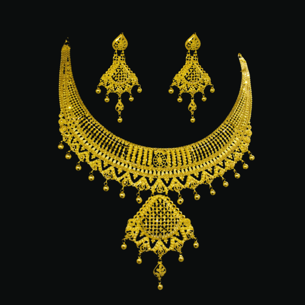 22K Gold Necklace Set