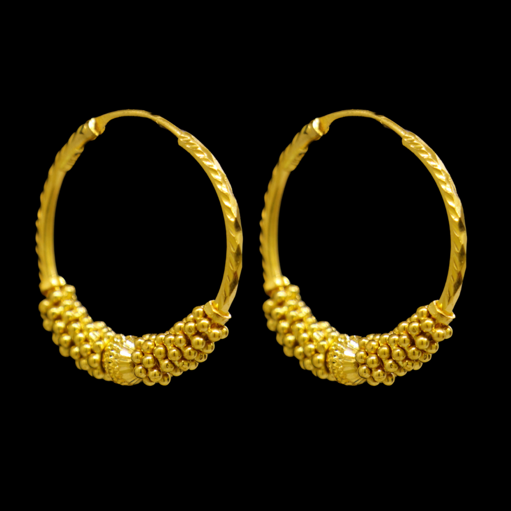 21K Gold Earrings
