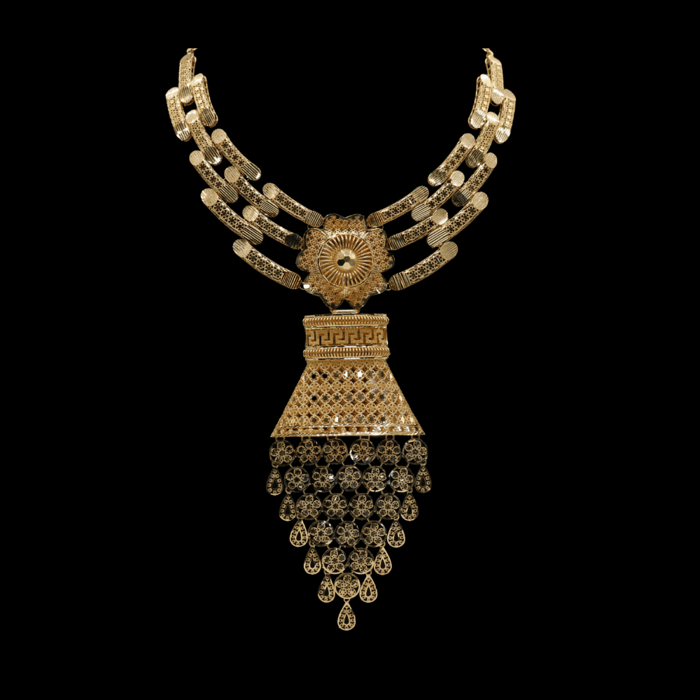 21K Gold Choker Necklace 