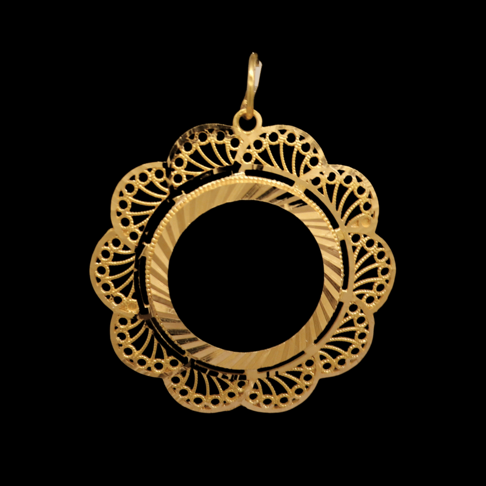 21K Gold Coin Frame    