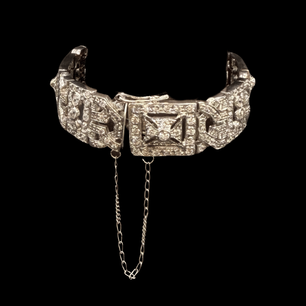 18K White Gold Bangle Bracelets 