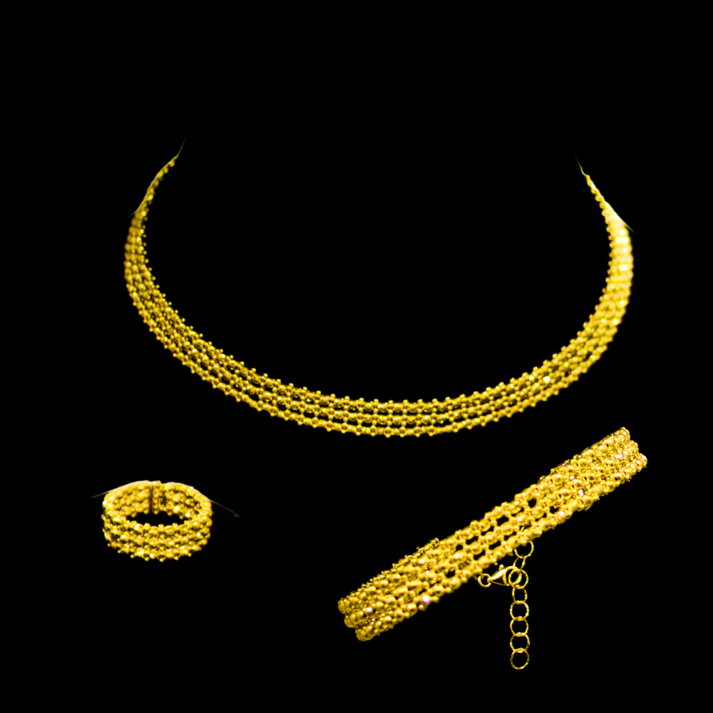 21K Gold Necklace Set
