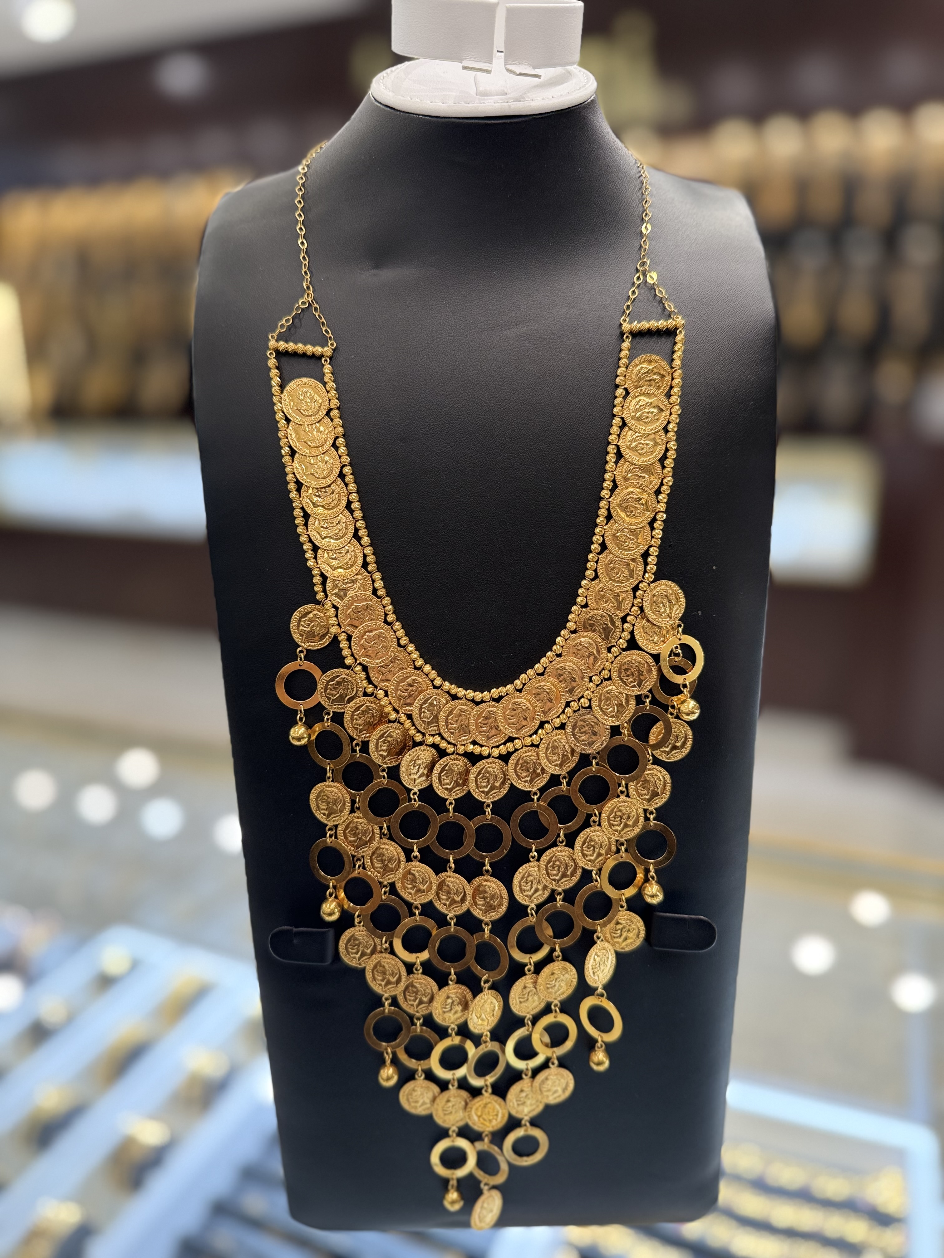 21K Gold Necklace Set  