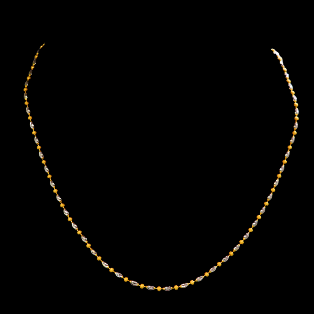 22K Short Gold Necklace - SW33672 - Yasini Jewelers