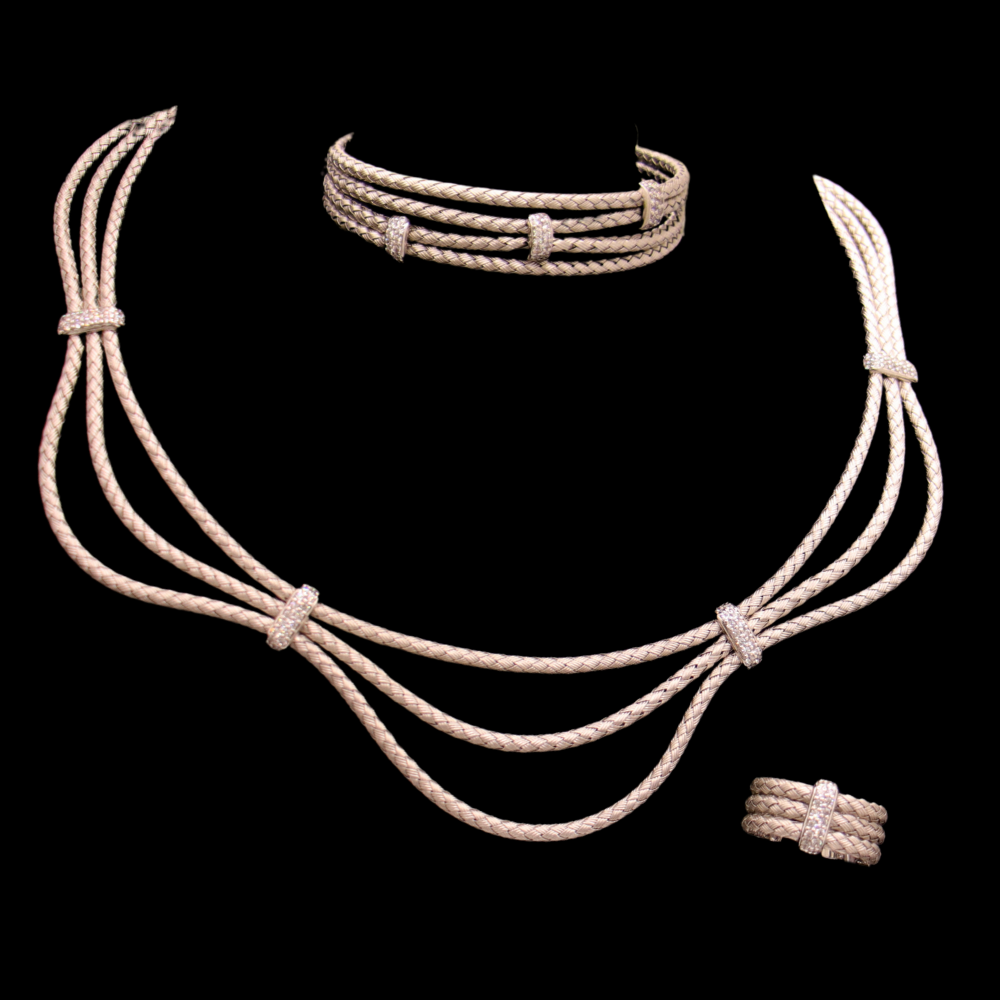 18K Gold Necklace Set