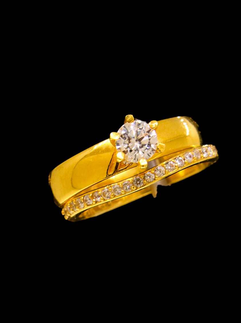 21k Gold Bridal Ring Set