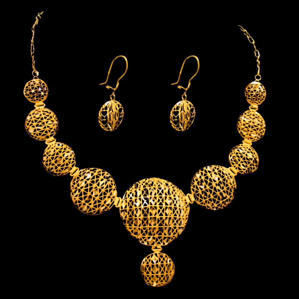 21K Gold Necklace Set