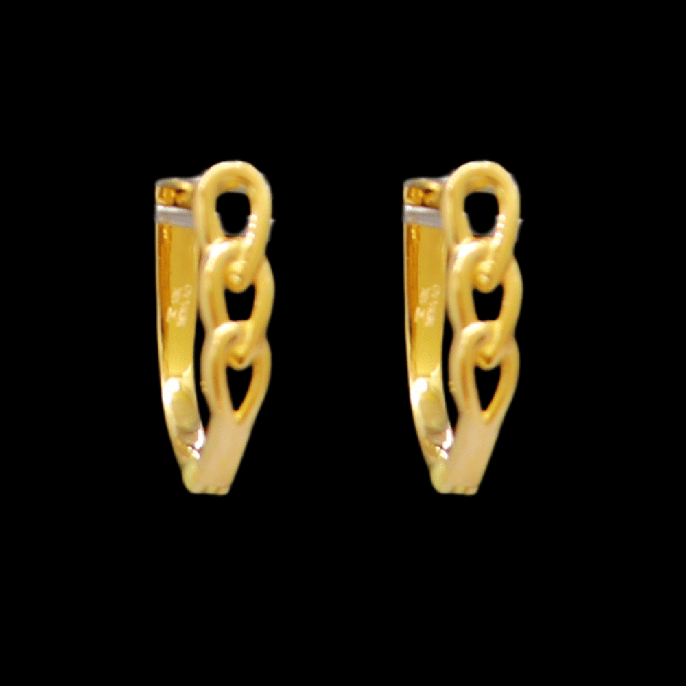 18K Gold Hoop Earrings - SW33372, style SW33372