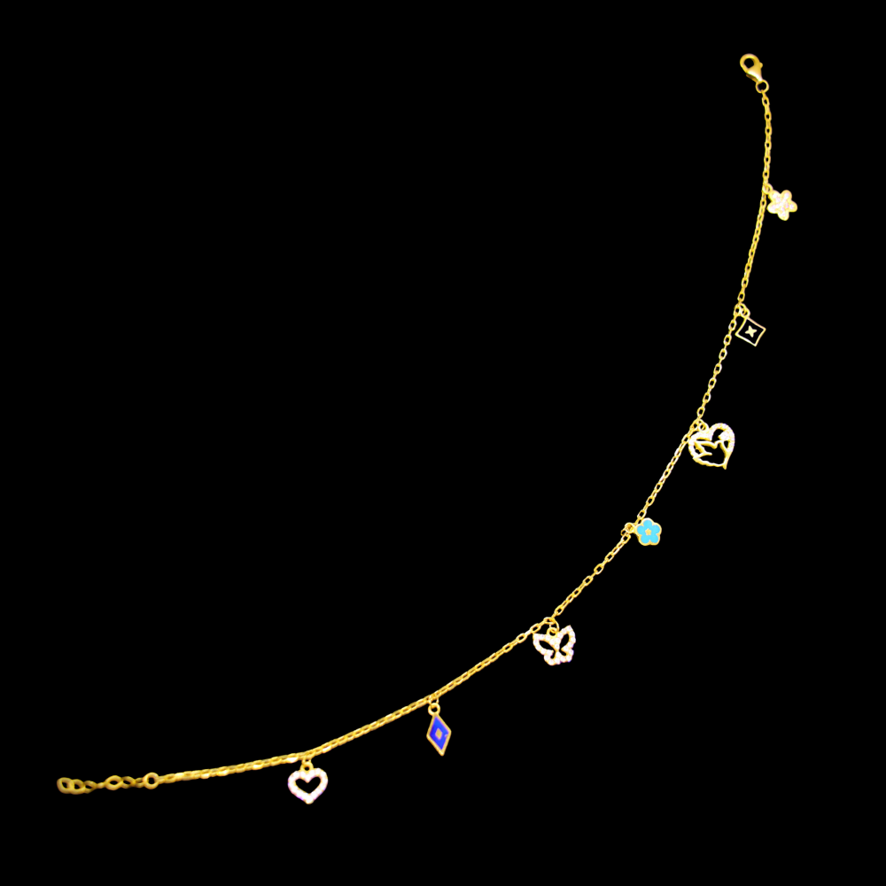 21K Gold Anklet