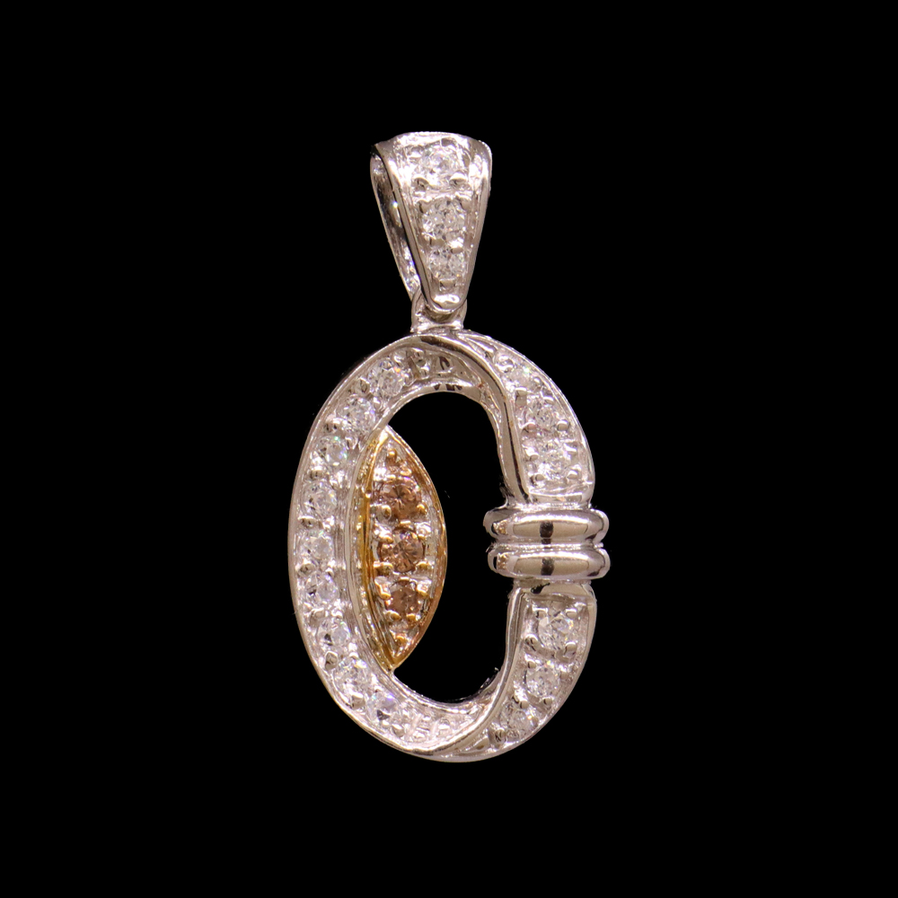 18K White Gold Pendant