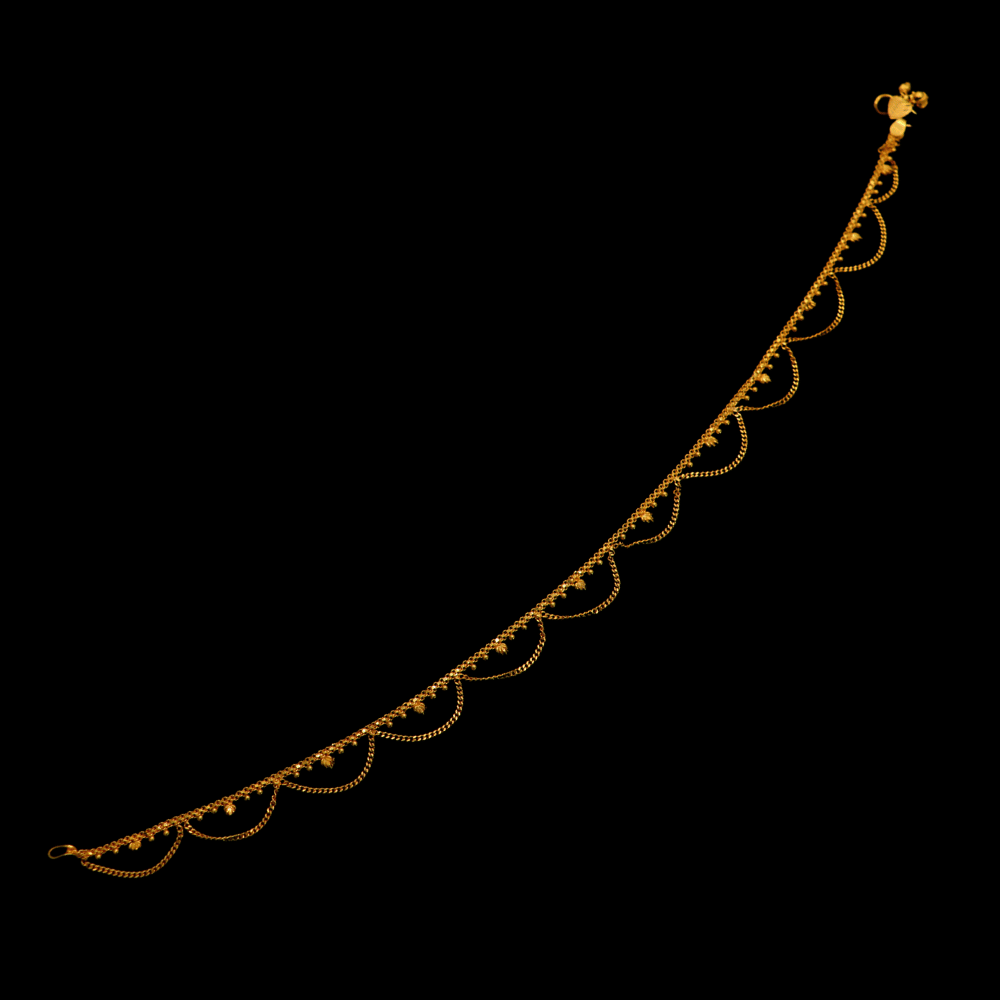 22K Gold Anklet 