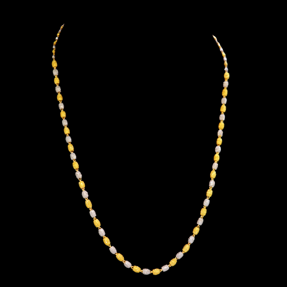 22K Short Gold Necklace - SW33605 - Yasini Jewelers