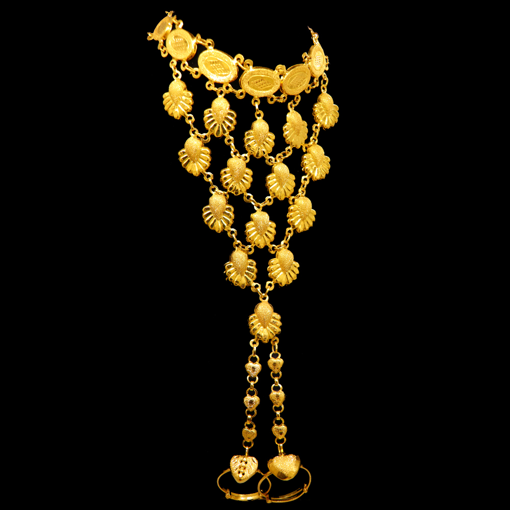21K Gold Hand Bracelet