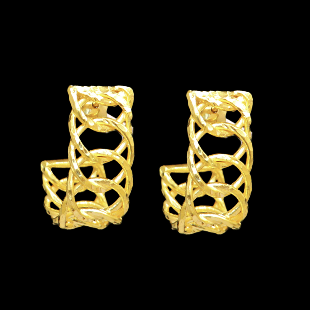 21K Gold Earrings 
