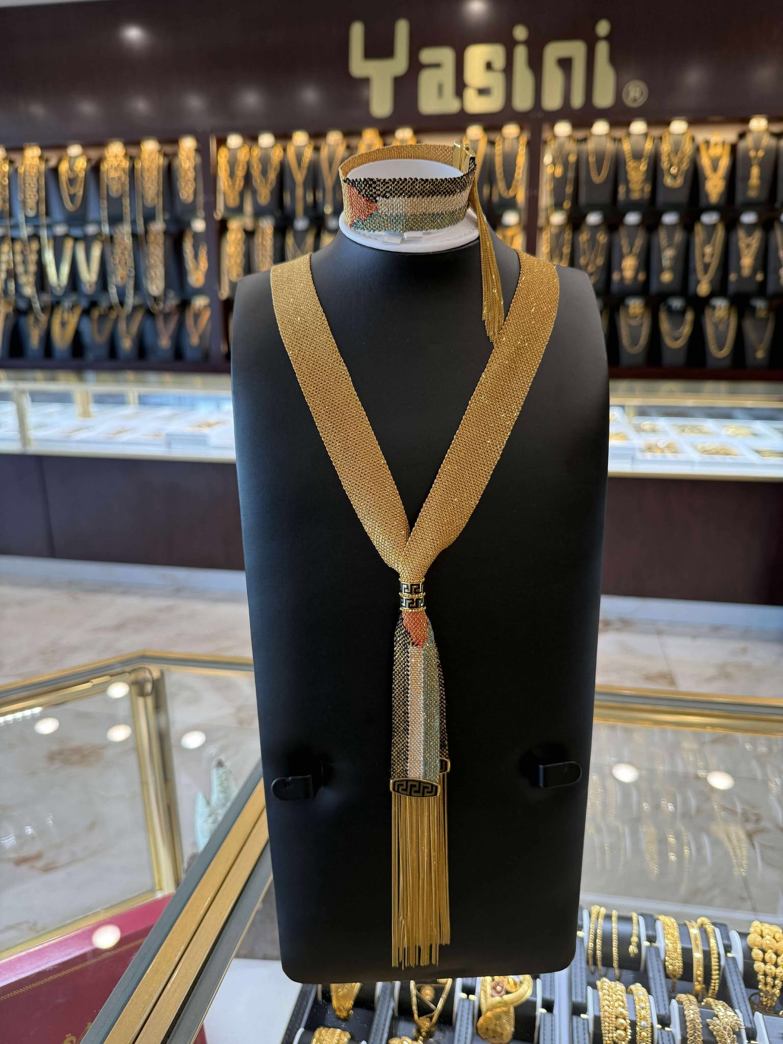 21K Gold Necklace Set  