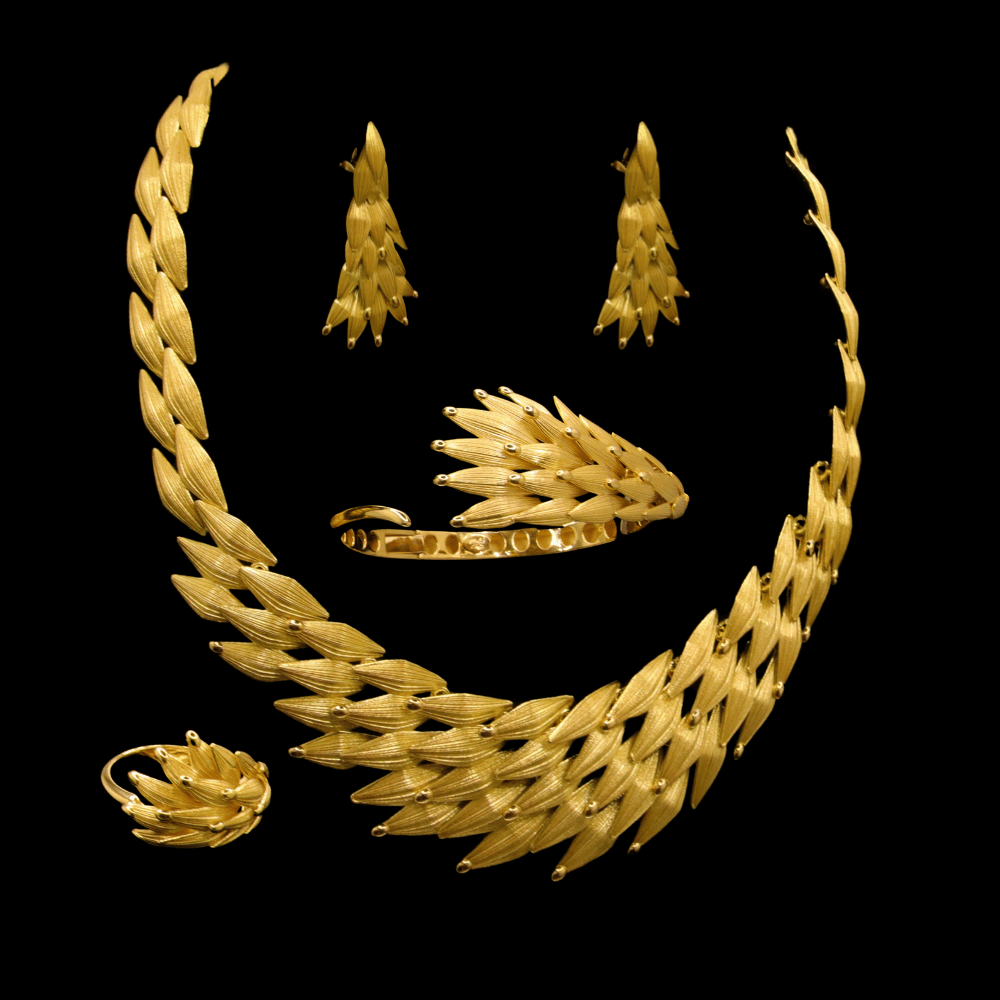 18K Gold Necklace Set 