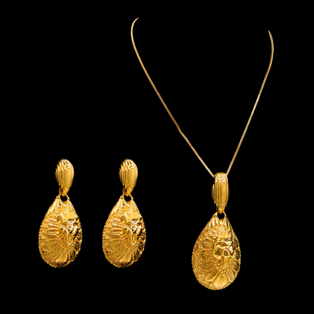 18K Gold Necklace Set