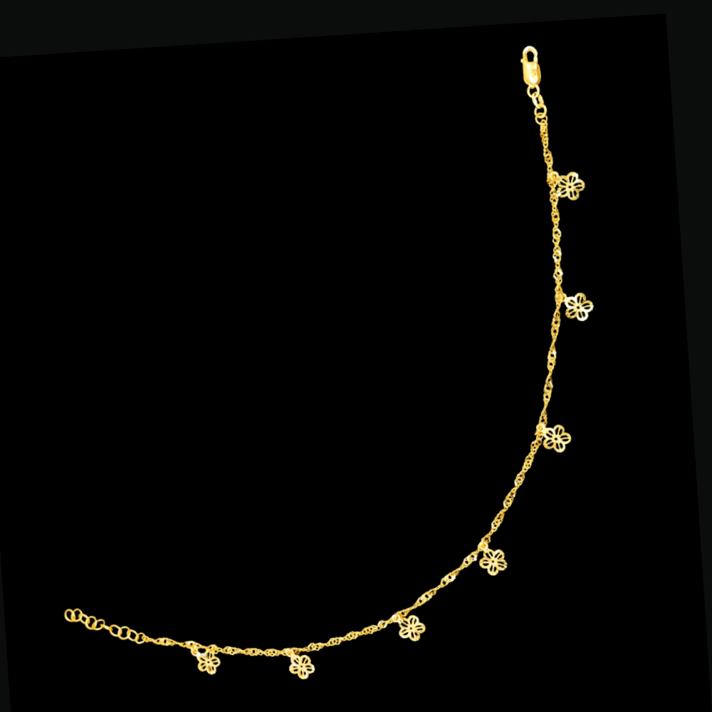 21K Gold Anklet 