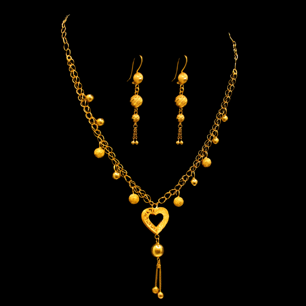 22K Gold Necklace Set