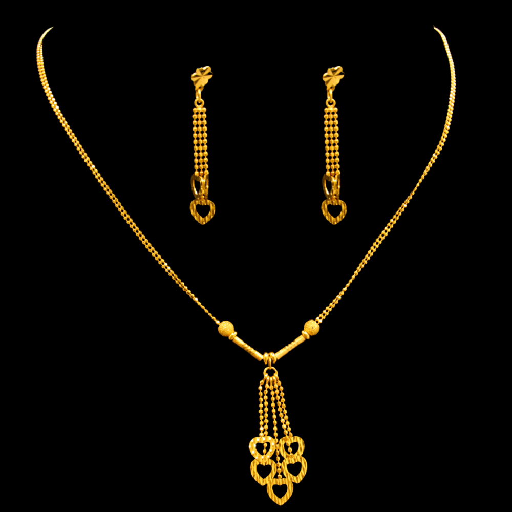 22K Gold Necklace Set