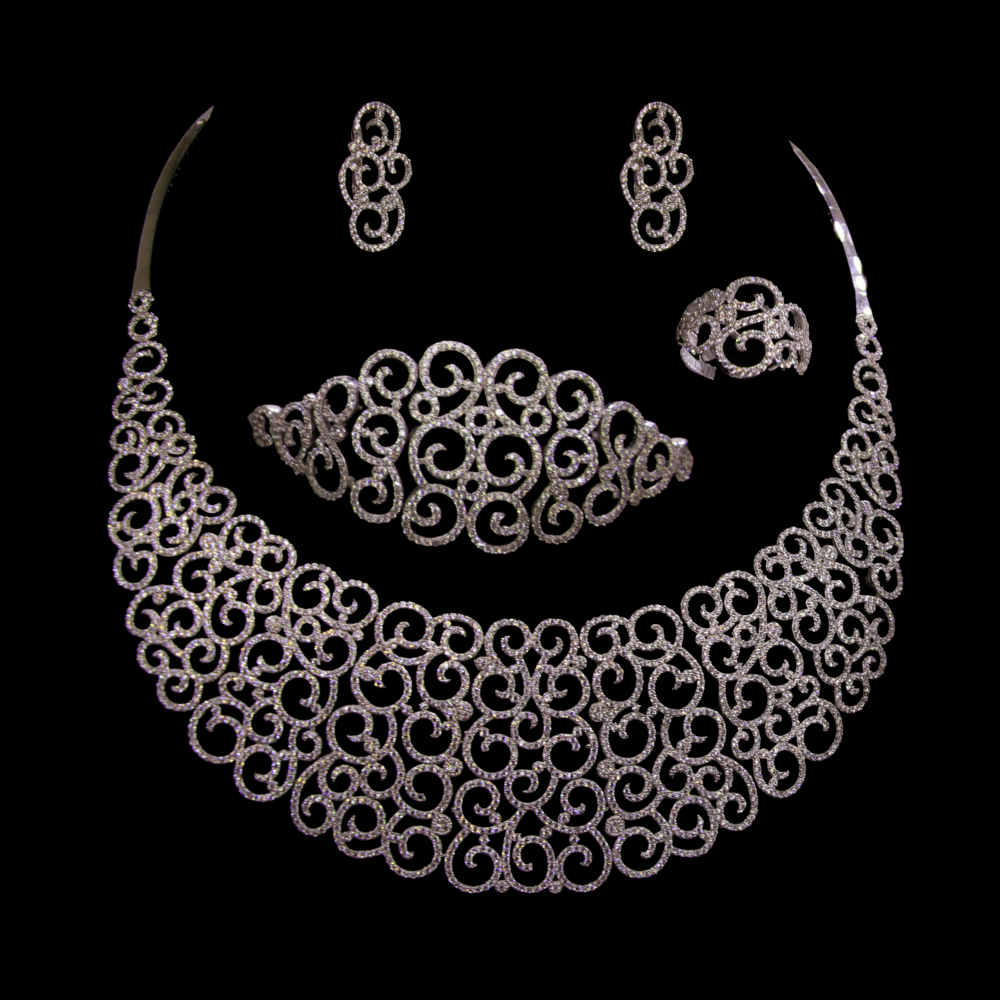 18K Gold Necklace Set   