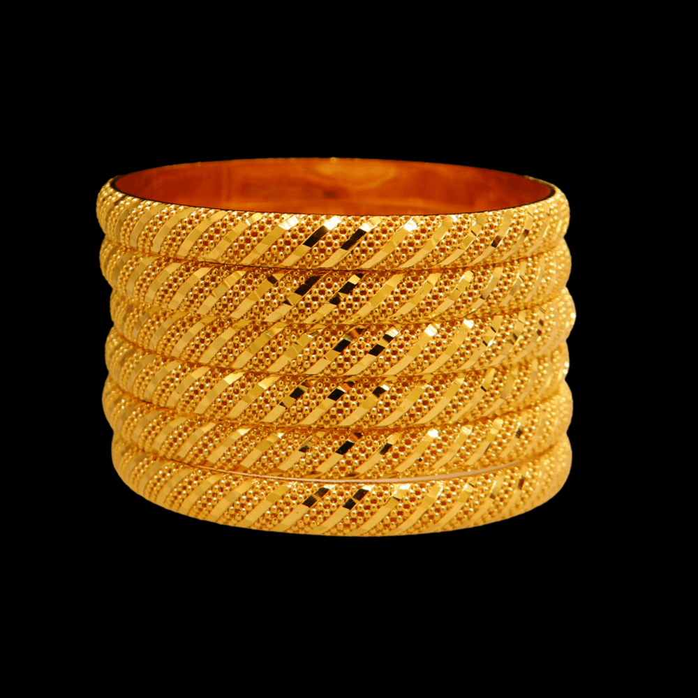 21K Gold Bangle Set (S) 