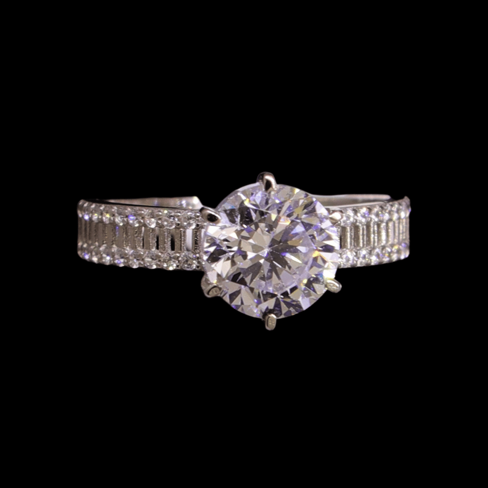 18K White Gold Bridal Ring
