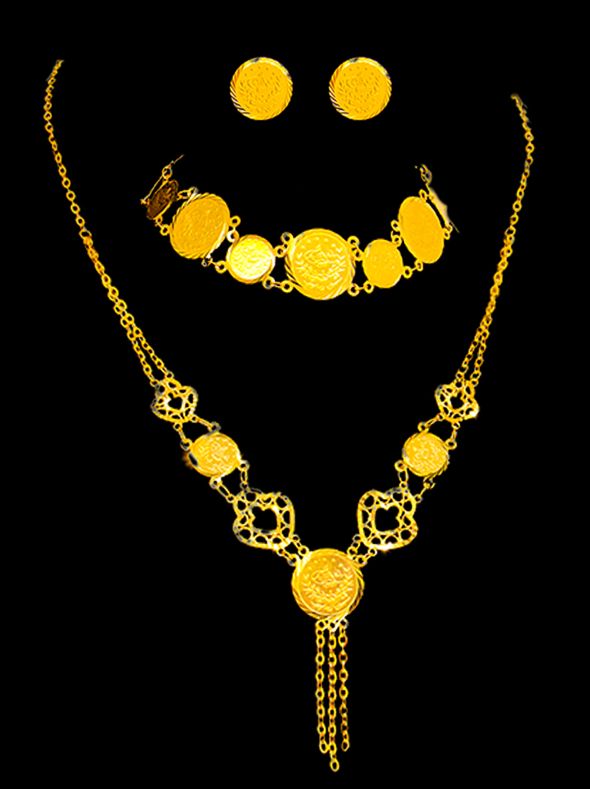 21K Gold Necklace Set