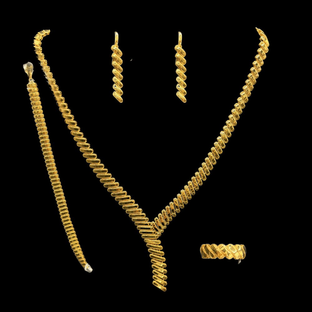 21K Gold Necklace Sets   