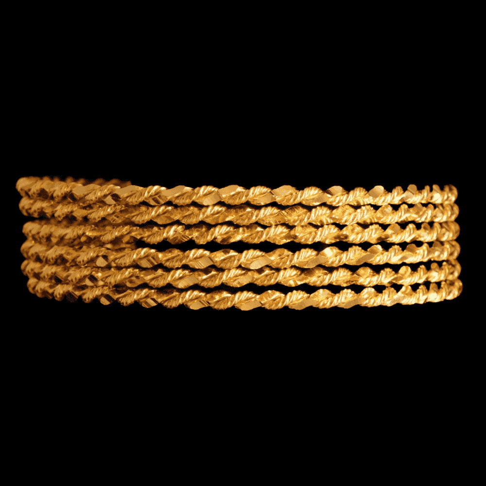 21K Gold Bangle Set (XL)  