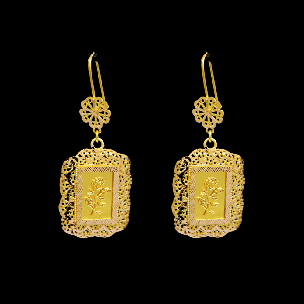 21K Gold Earrings 