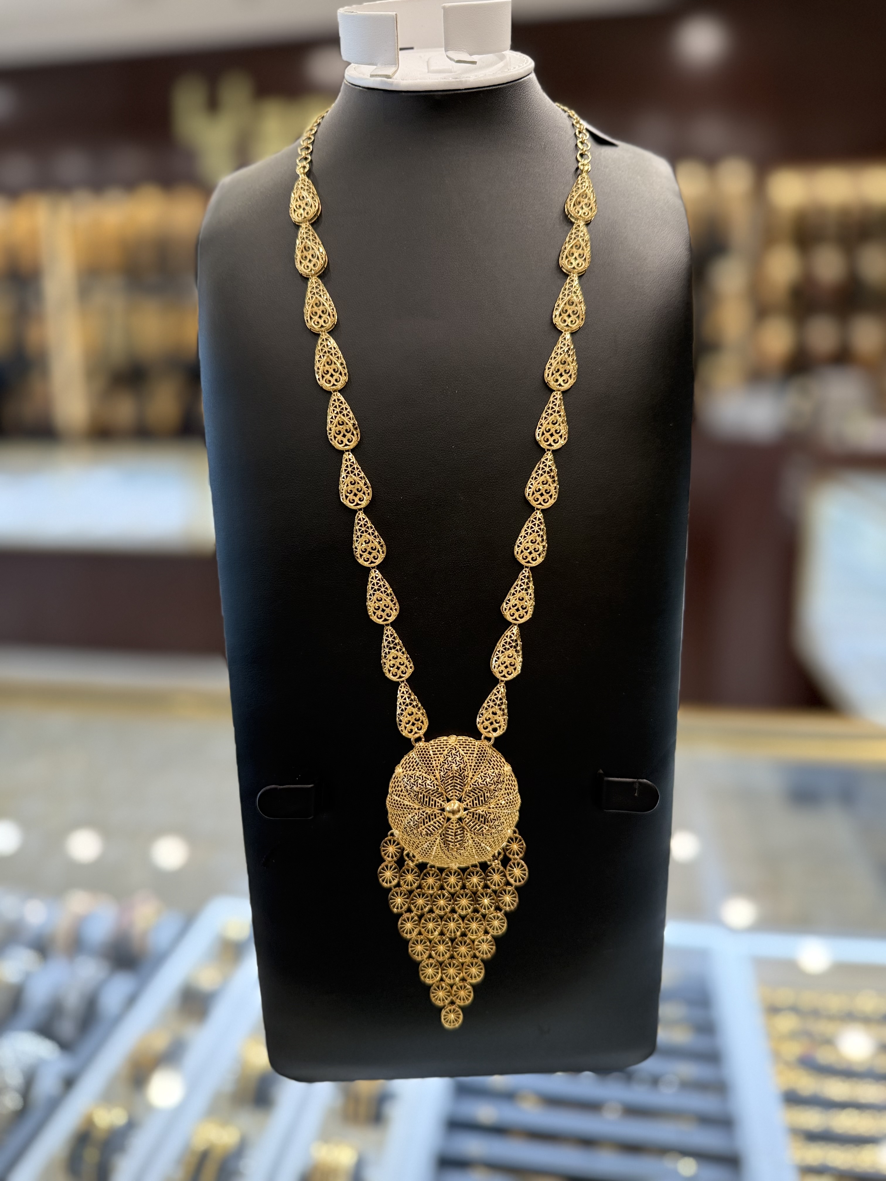 21K Gold Necklace Set 
