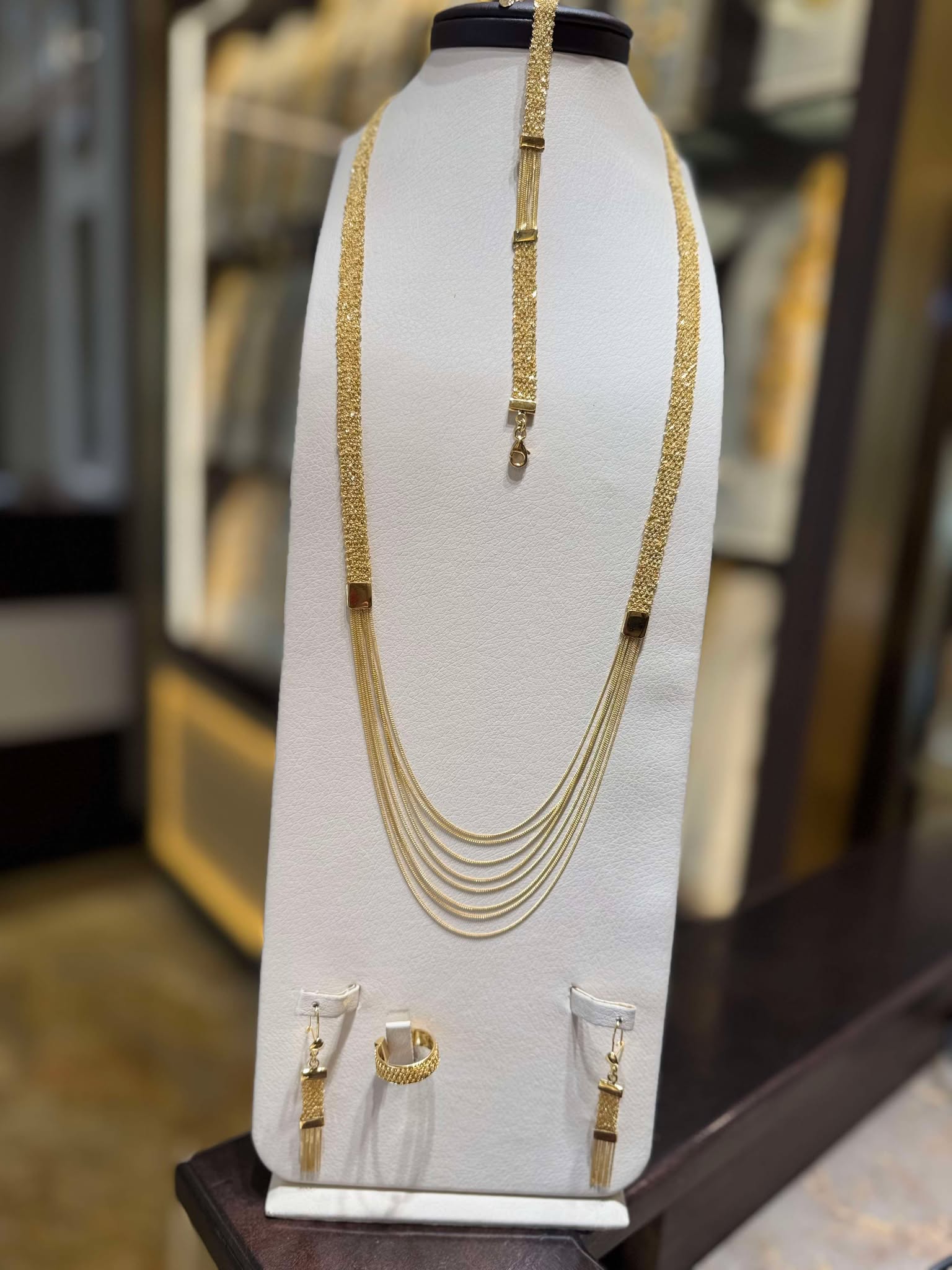 21K Gold Necklace Set  