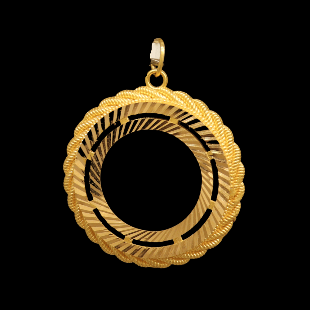 21K Gold Coin Frame   