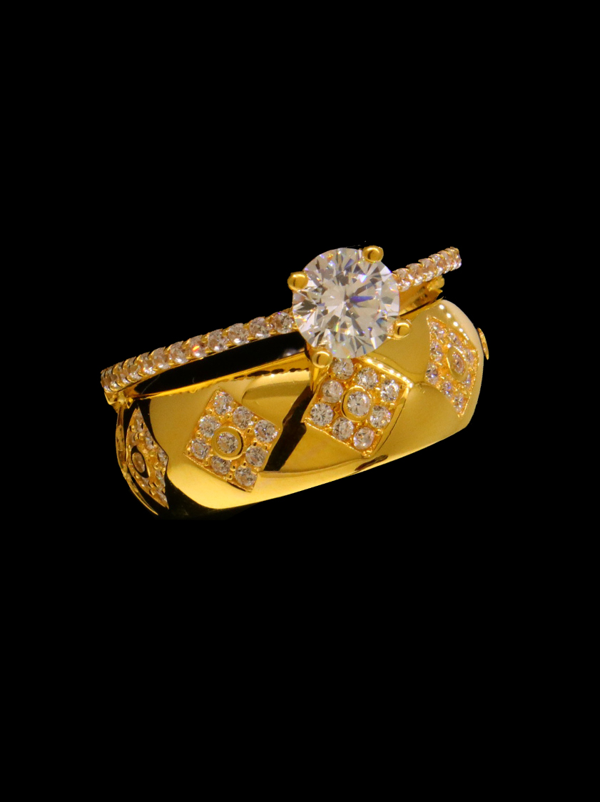 21K Gold Bridal Ring