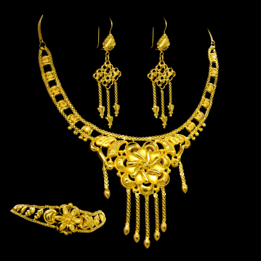 21K Gold Necklace Set