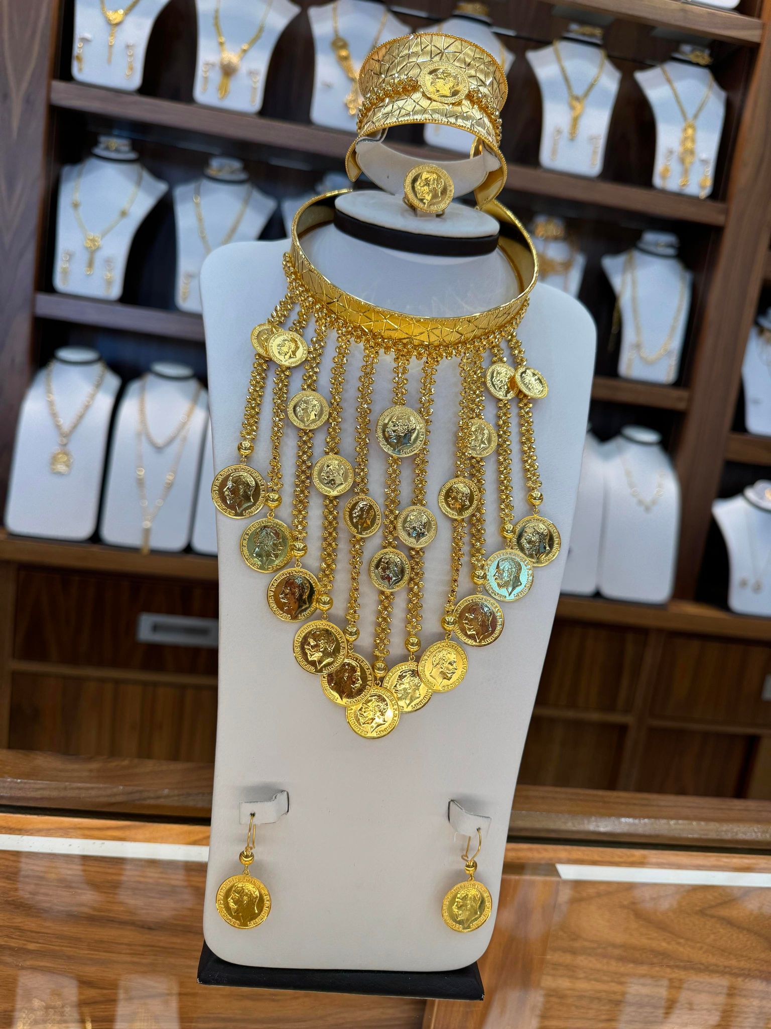 21K Gold Necklace Set