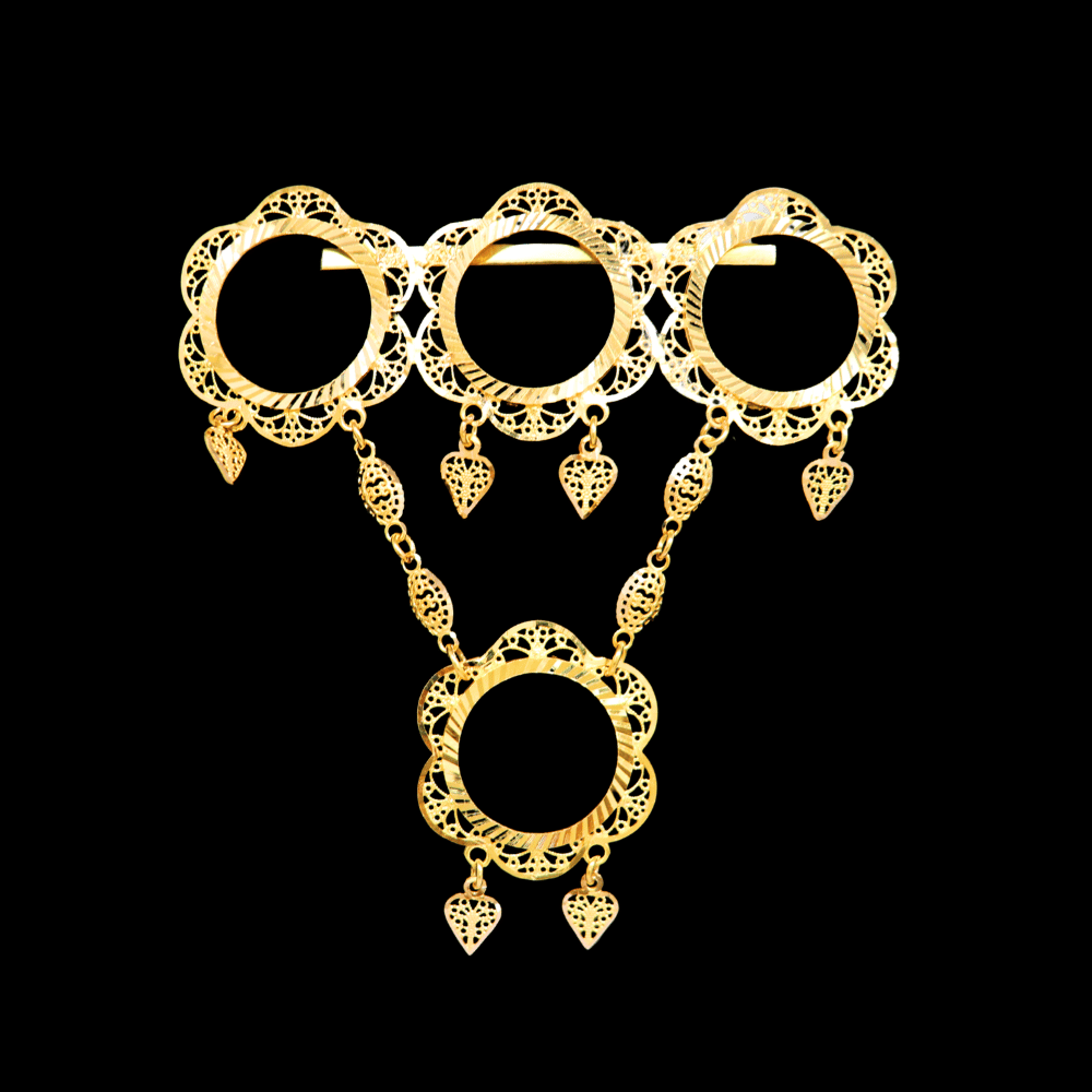 21K Gold Coins Pin
